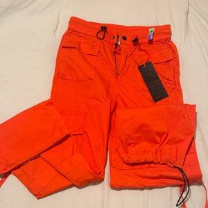 Buckle Orange Cargo Pants